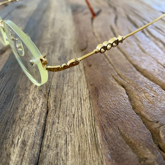 Van Gogh Eyeglasses Men's VGB32 Gold Frameless Eyewear - Picture 11 of 13